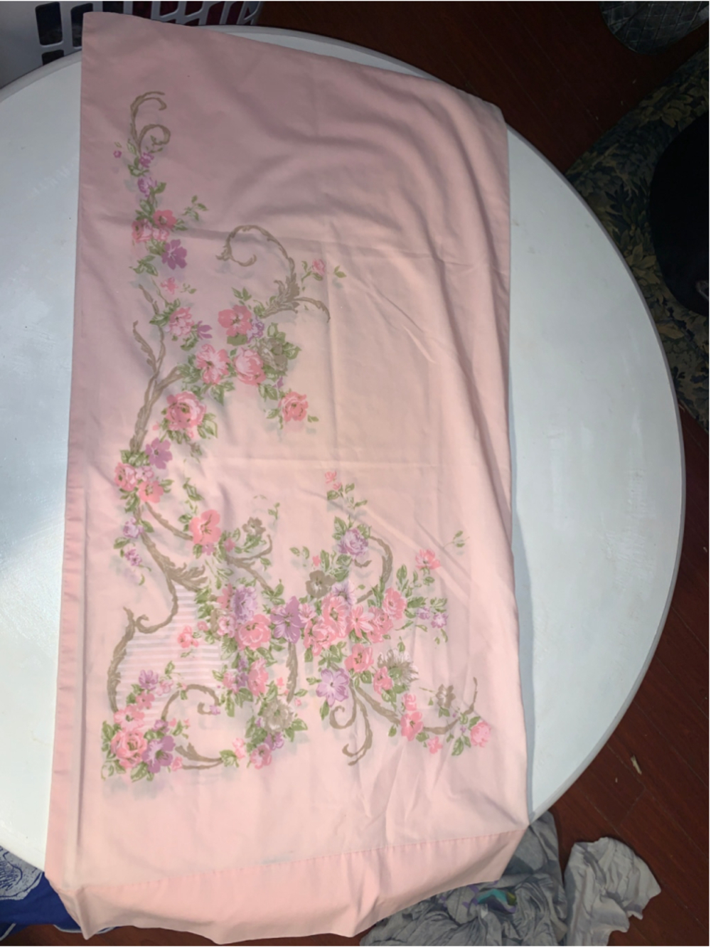 Utica vintage Floral pillowcase Pink Green